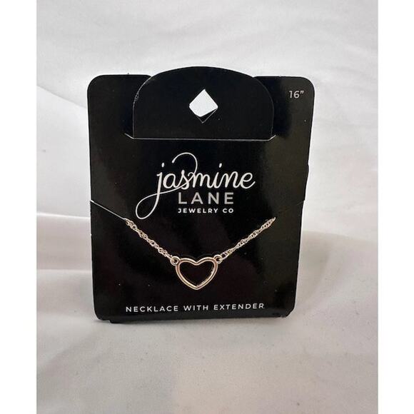 Jasmine Lane Co. Jewelry - Jasmine Lane Gold Heart Pendant Necklace Dainty Love Jewelry Gift NEW